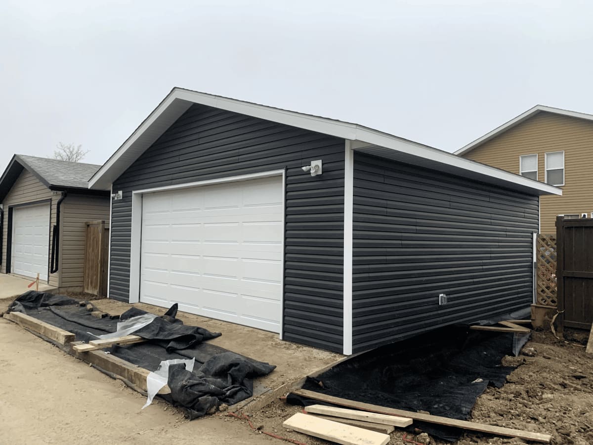 Garages project by HODA Construction in Central Alberta